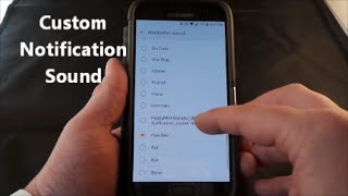 Custom Notification Sound  Samsung Galaxy  How To [upl. by Buatti]