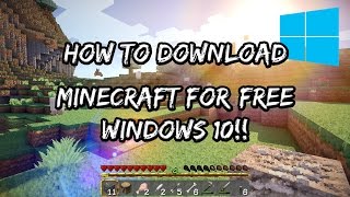 How to download Minecraft Full Version for free Windows 10 [upl. by Meesak]