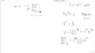 Isentropic compressibility for ideal gas [upl. by Madeline]