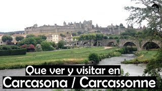 Carcassonne  Carcasona ciudad medieval Francia [upl. by Airbmat856]