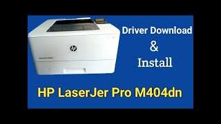 How to install printer Hp laserJet Pro M404dw [upl. by Ahsiet]