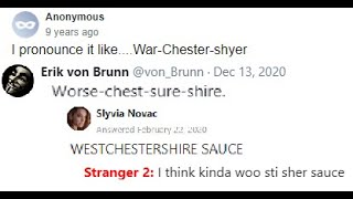 How the Internet pronounces quotWorcestershire saucequot [upl. by Kym]