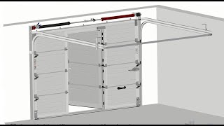 Montage porte sectionnelle avec portillon [upl. by Araz548]