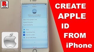 HOW TO CREATE APPLE ID FROM iPhone [upl. by Airotna]