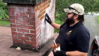 Efflorescence Removal Repair and Prevention Brick Chimney [upl. by Leipzig250]