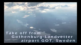 Take off from GothenburgLandvetter airport GOT Sweden [upl. by Ormond]