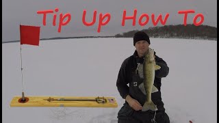 How to Fish TipUps  WALLEYE [upl. by Volpe]