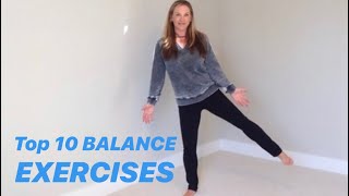 TEN BEST BALANCE EXERCISES from Physical Therapist [upl. by Enoj182]