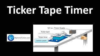 Ticker Tape Timer  Force and Motion [upl. by Donoghue]