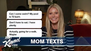 Celebrities Read Texts from Their Moms 3 [upl. by Idalia]