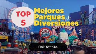 TOP 5 Mejores PARQUES de DIVERSIONES de CALIFORNIA [upl. by Eidurt]