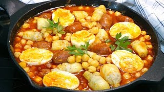 Garbanzos con chorizo y huevo [upl. by Kimberli575]