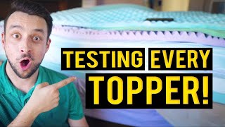 Testing Amazon Mattress Toppers  BLIND TEST [upl. by Notyad]