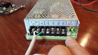 How to hook up Mean Well Regulated power supply to Sure Amp Board [upl. by Deeas]