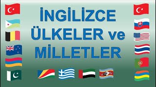 İngilizce Ülkeler ve Milletler Ülkelerin İsimleri Okunuşu [upl. by Peony]