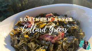 EASY SOUTHERN STYLE COLLARD GREENS  BEGINNER FRIENDLY RECIPE [upl. by Naud793]