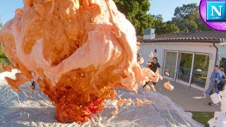 World Record Elephant Toothpaste w David Dobrik [upl. by Hajar68]