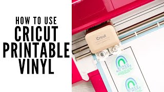 How to Use Cricut Printable Vinyl [upl. by Farrand]