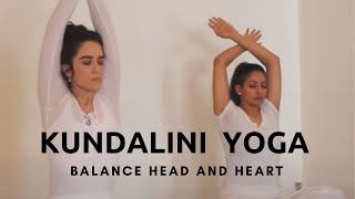 Kundalini Yoga to Balance Head and Heart  Stop Overthinking [upl. by Georgetta698]