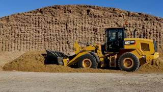 Cat® 930M Ag Handler Small Wheel Loader at Work [upl. by Ahsiled]