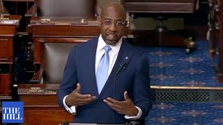 Raphael Warnock gives FIRST speech from the Senate floor [upl. by Lupien94]