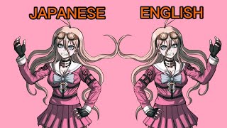 Miu Iruma Japanese vs English voice [upl. by Acinomahs]