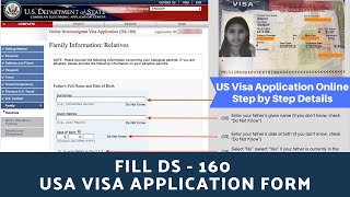 Fill DS 160 USA VISA Application Form Step by Step [upl. by Halverson]