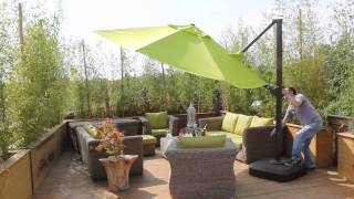 Roma 3 5m Diameter Cantilever Parasol With New Tilting Function [upl. by Joete]