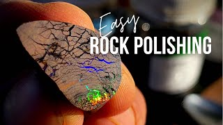 Polishing Rocks By Hand [upl. by Viki]