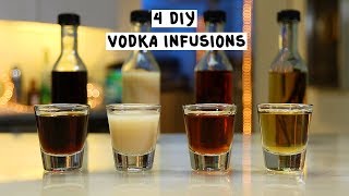 Four DIY Vodka Infusions [upl. by Ecyarg177]