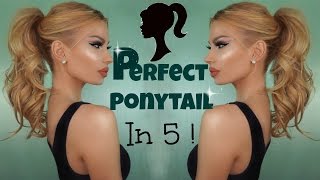 How To Do  THE PERFECT PONYTAIL  Hairstyle [upl. by Emil]