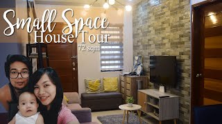 Small Space House Tour with Mezzanine  Family of 3  Philippines [upl. by Neumark178]