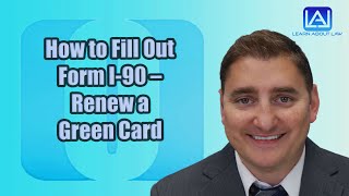 How to Fill Out Form I90 – Renew a Green Card [upl. by Dennet]