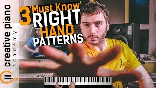 3 ESSENTIAL Right Hand Patterns For Piano  PERFECT For Beginners [upl. by Ojillek]