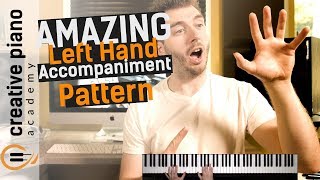 Left Hand Piano A BEAUTIFUL left hand accompaniment pattern for piano [upl. by Ahseya]