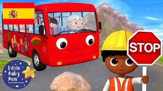 Canciones Infantiles  Las Ruedas del Autobús P14  Dibujos Animados  Little Baby Bum en Español [upl. by Bihas970]