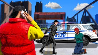 Snitching to NYPD on Criminals in GTA 5 RP [upl. by Brennen]