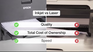 Epson Inkjet Printers vs Laser Printers [upl. by Carleton]