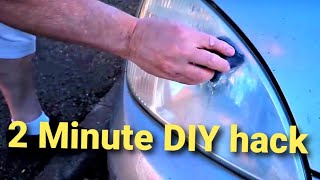 Foggy Headlight Restoration Using an Abrasive Steel Wool Soap Pad [upl. by Yssep]