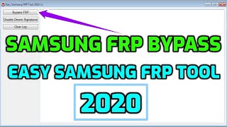 Samsung FRP bypass  Samsung FRP Tools 2020  Easy Samsung FRP Tool [upl. by Lian]