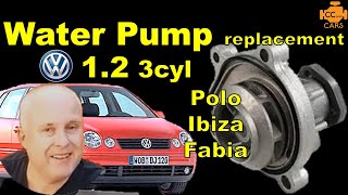 VW Polo 12 Water Pump Replacement  How To DIY [upl. by Brander119]