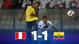 Eliminatorias  Perú 11 Ecuador  Fecha 16 [upl. by Arrek]