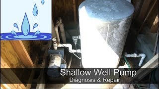 Shallow Well Pump  diagnosis and repair [upl. by Carmena]