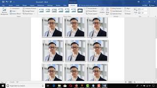 How to Make Passport Size Photo in Microsot Word [upl. by Naras]