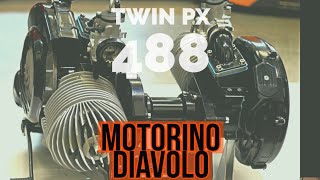 vespa TwinPX 488cc by MOTORINO DIAVOLO  2x M244 quattrini  2 engines  FMPSolid PASSion [upl. by Oretos]