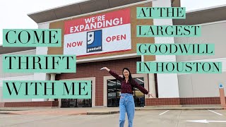 Come Thrift with Me at the Largest Goodwill in Houston [upl. by Jeno]