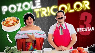 POZOLE TRICOLOR RECETA  Pepe amp Teo [upl. by Catha]