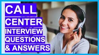 CALL CENTER Interview Questions amp Answers How to PASS a Call Centre Interview [upl. by Atsuj]