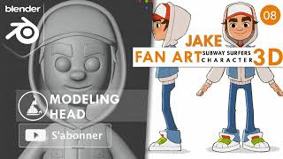 Tuto blender  personnage 3d debutant  Apprendre Blender  Subway surfers  PART 7 TUTO FR [upl. by Atsirak120]