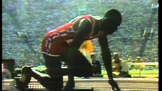 Olympics  1984 Los Angeles  Track  Mens 4 x 100 m Relay Finals  USA Gold 2 imasportsphile [upl. by Sadnac666]